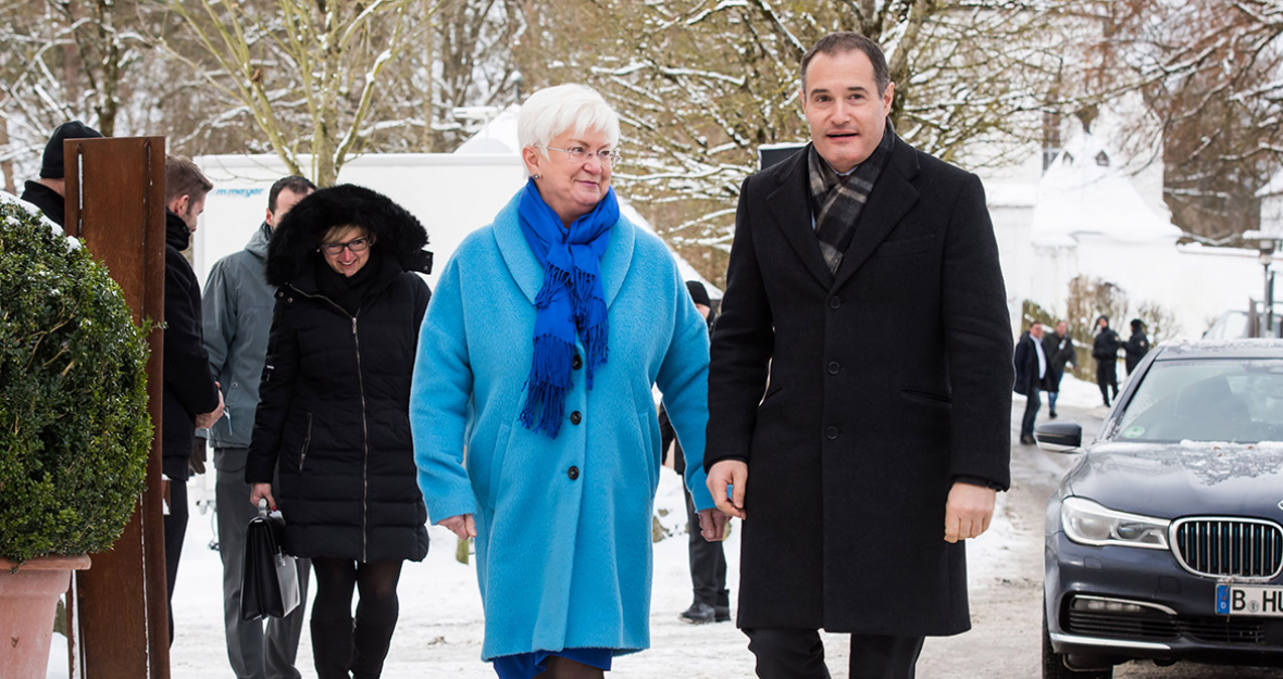 Brexit, Flüchtlinge, EU: Norwegische Ministerpräsidentin Solberg zu Gast in Kloster Seeon