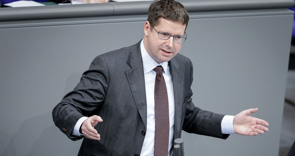 Stephan Stracke im Plenum des Deutschen Bundestages