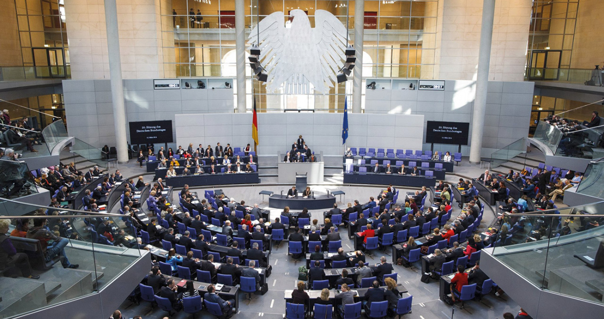 Plenarsaal im Deutschen Bundestag