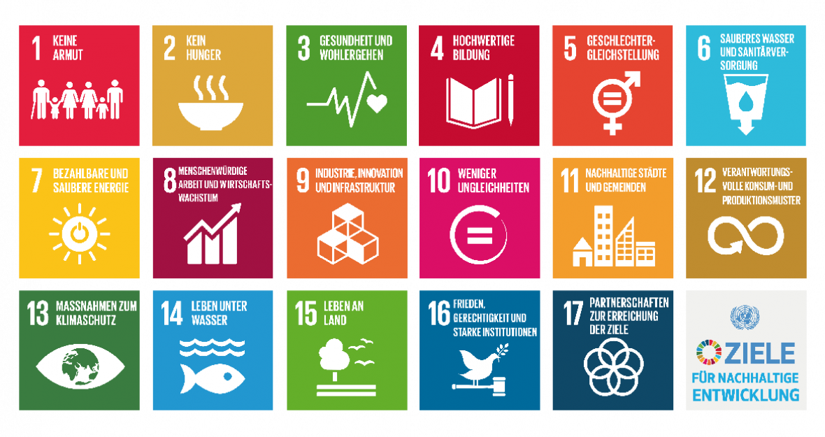 Grafik Ziele für nachhaltige Entwicklung