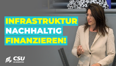Martina Englhardt-Kopf: Infrastruktur nachhaltig finanzieren!