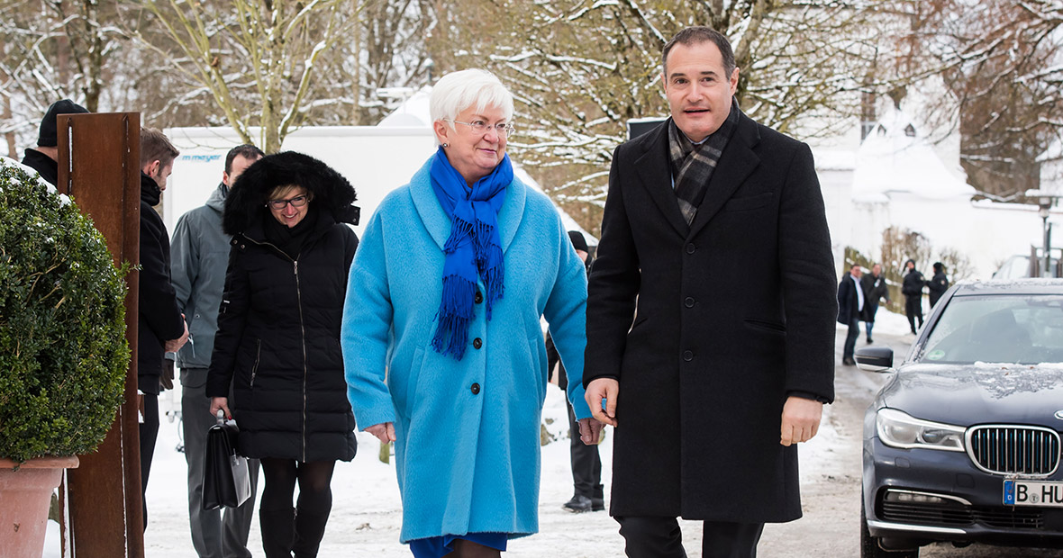 Brexit, Flüchtlinge, EU: Norwegische Ministerpräsidentin Solberg zu Gast in Kloster Seeon