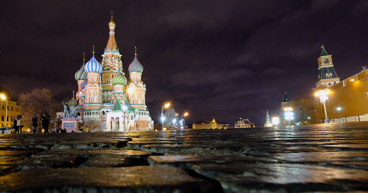 Basilius-Kathedrale auf dem Roten Platz in Moskau