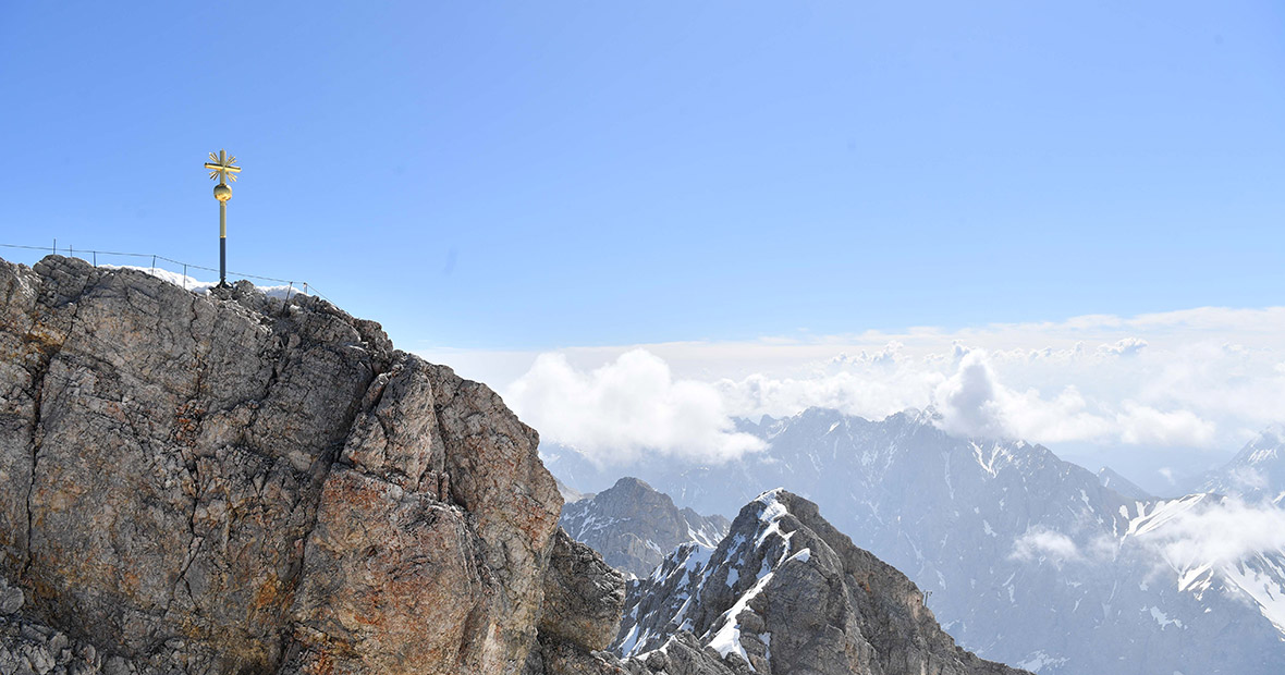 Gipfelkreuz auf der Zugspitze