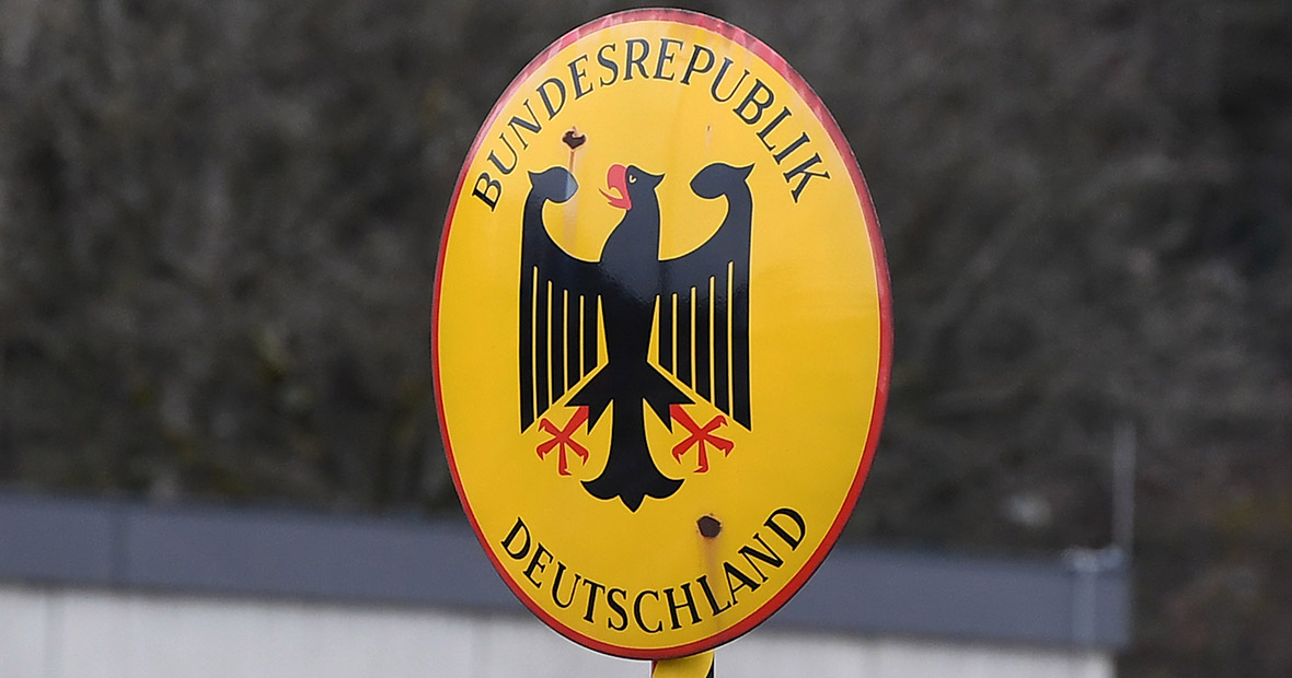 Grenzschild Bundesrepublik Deutschlad