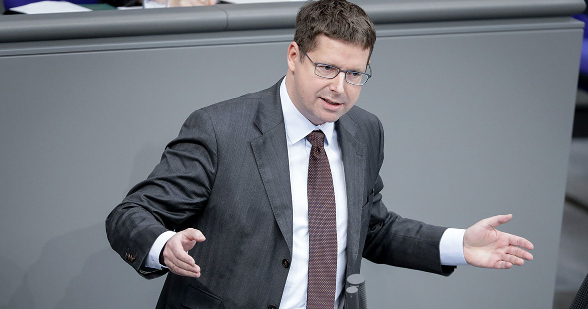 Stephan Stracke im Plenum des Deutschen Bundestages