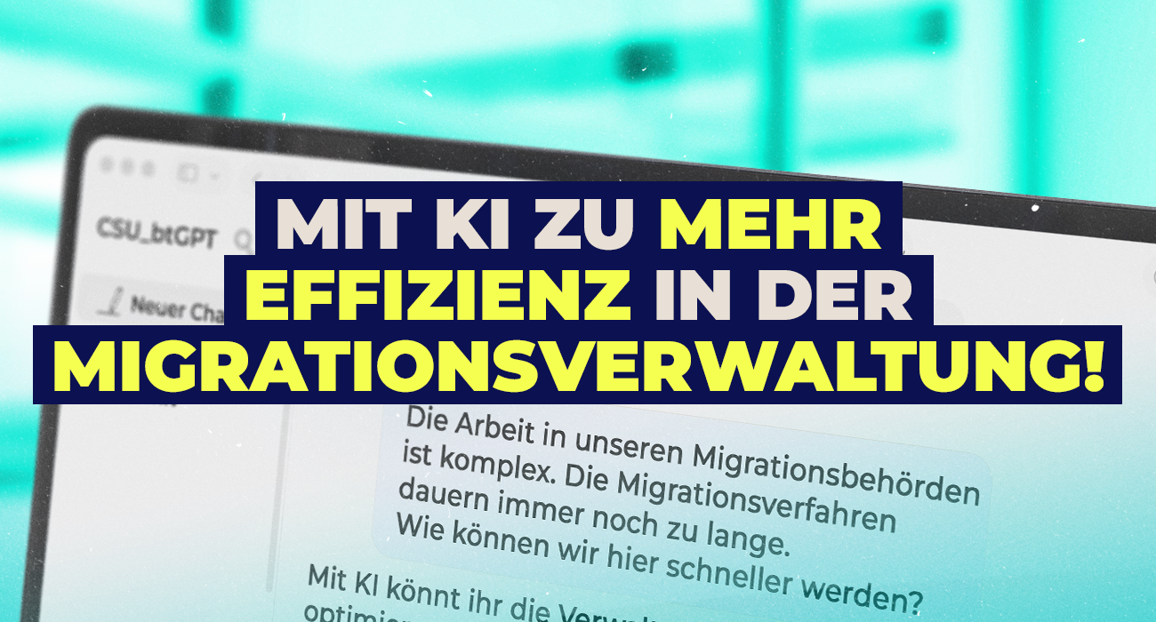 Mehr Effizienz in der Migrationsverwaltung!