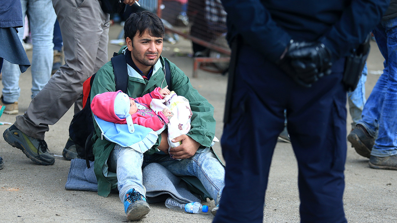 Flüchtlingscamp in Opatovac (Kroatien)