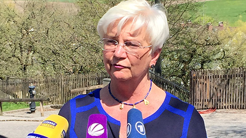 CSU-Landesgruppenchefin Gerda Hasselfeldt bei der Klausurtagung des Parteivorstands in Kloster Andechs.