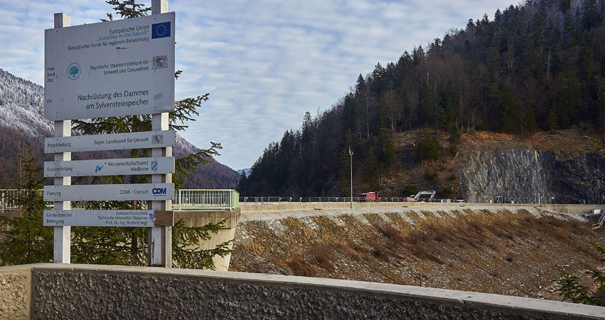 Hochwasserschutz am Sylvensteinspeicher