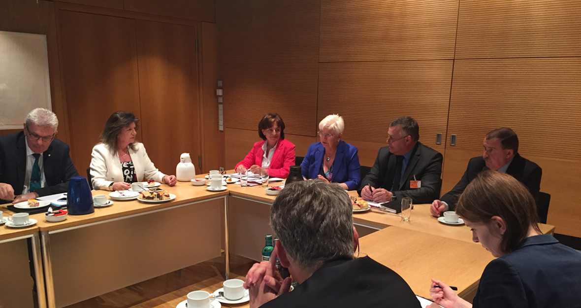 CSU-Landesgruppe im Gespräch mit Walter Heidl