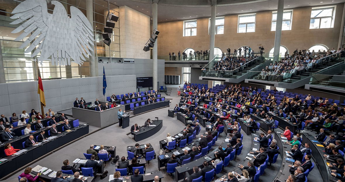 Plenarsitzung des Deutschen Bundestages im Reichstagsgebäude