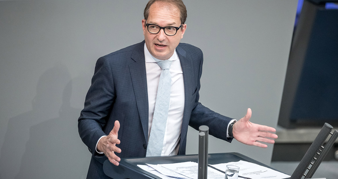 Alexander Dobrindt im Deutschen Bundestag