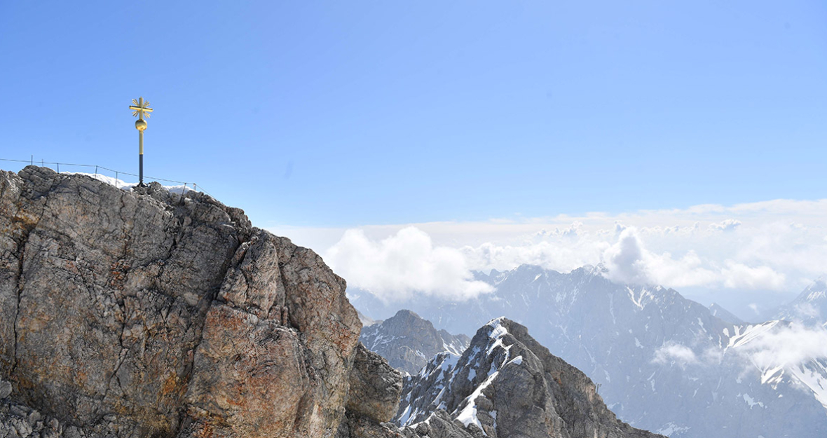 Gipfelkreuz auf der Zugspitze