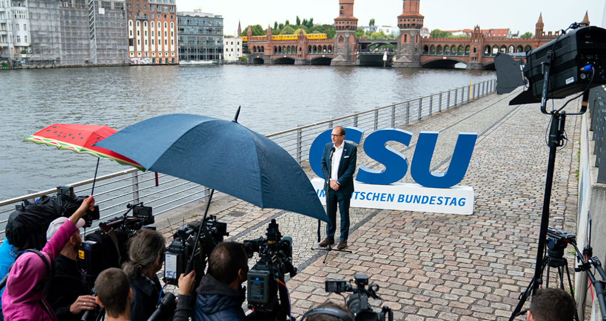 Alexander Dobrindt bei der KickOff-Pressekonferenz