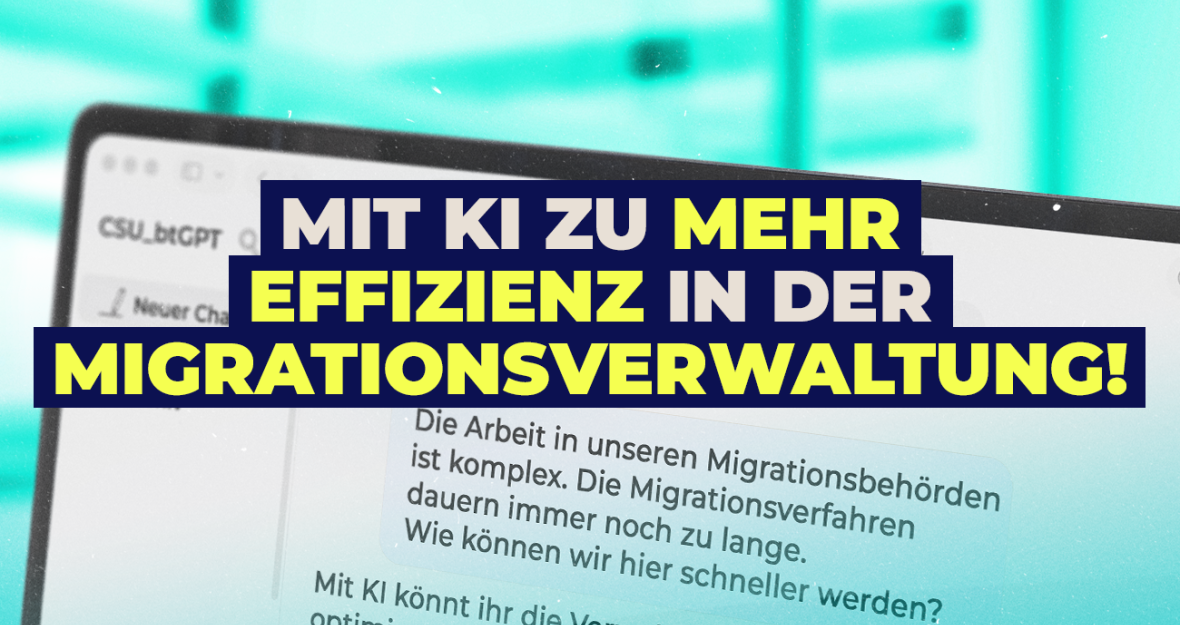 Mehr Effizienz in der Migrationsverwaltung!