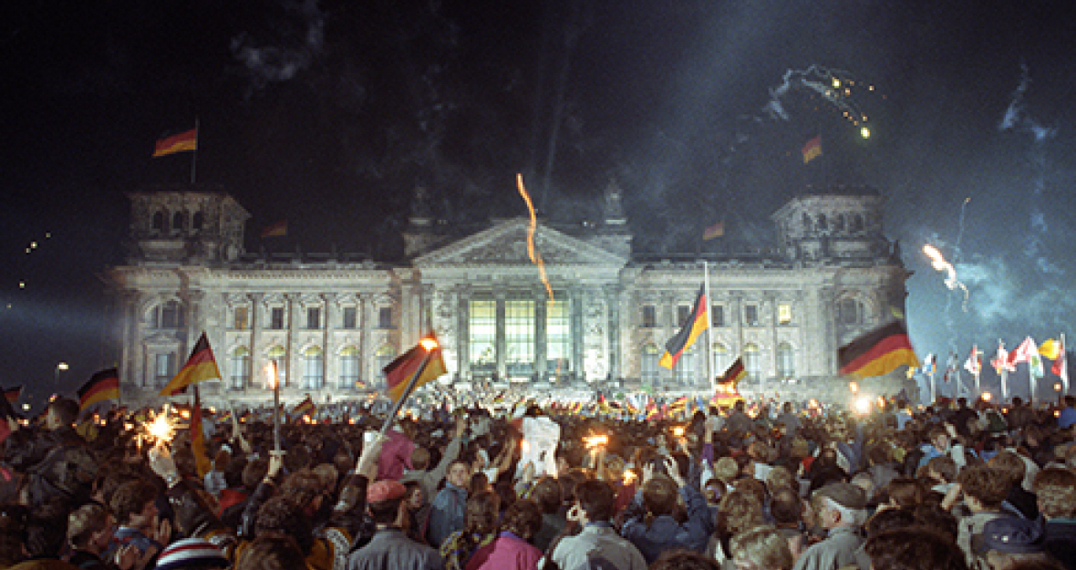 Reichstagsgebäude zur Einheitsfeier