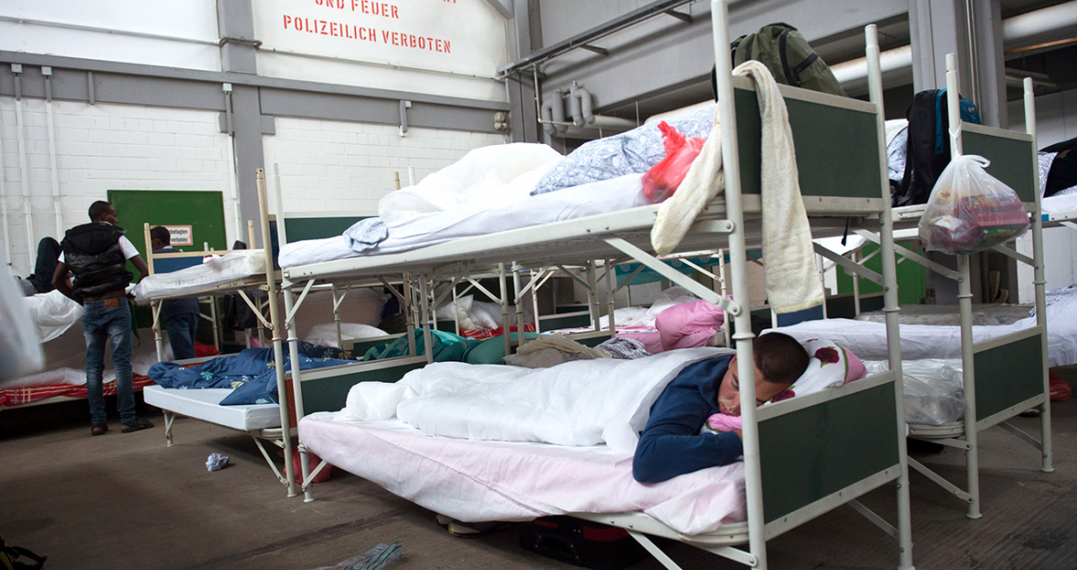Flüchtlingsunterkunft in München