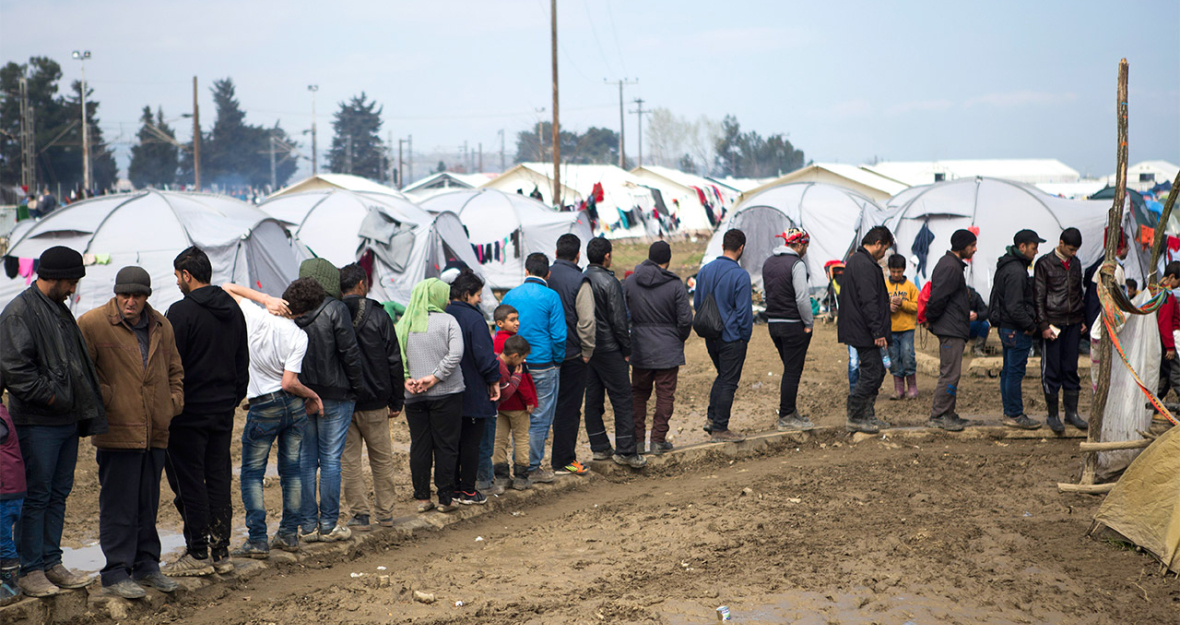 Gestrandet in Griechenland: Flüchtlinge in Idomeni Flüchtlingslager in Idomeni
