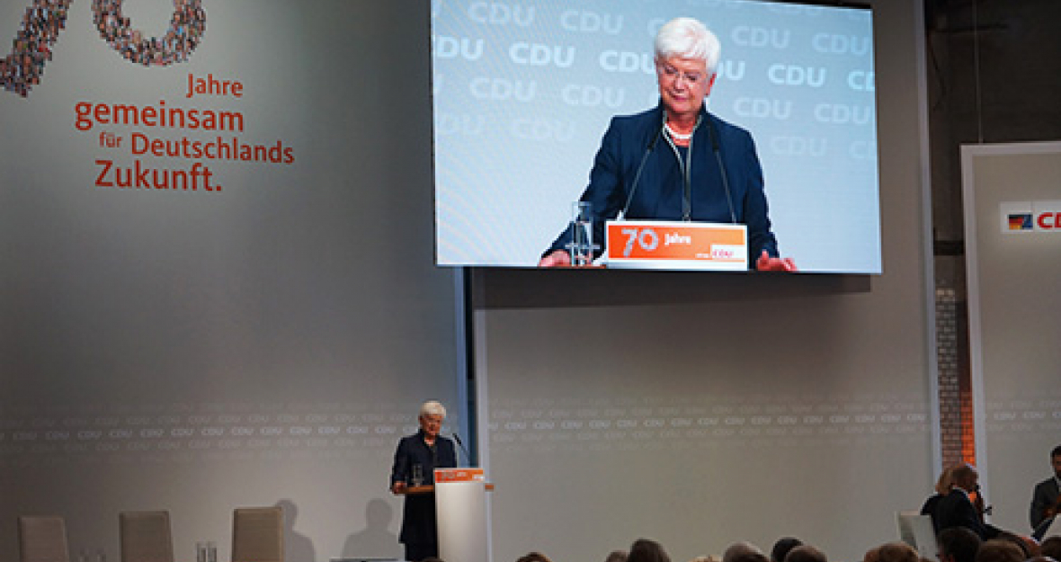 70 Jahre CDU - Grußwort von Gerda Hasselfeldt: „70 gute Jahre für unser Land“