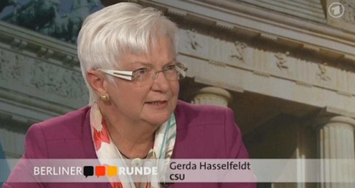Gerda Hasselfeldt in der Berliner Runde von ARD/ZDF