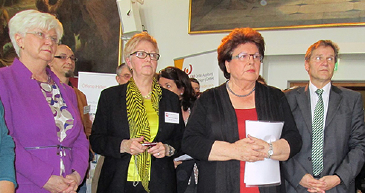 Gerda Hasselfeldt beim Aktionstag des Deutschen Caritasverbandes