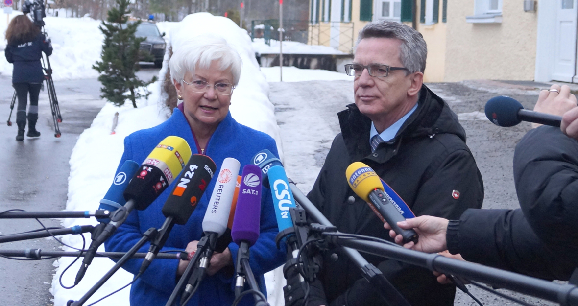 Bundesinnenminister de Maizière sprach mit den CSU-Abgeordneten in Kreuth über aktuelle Fragen der Innenpolitik