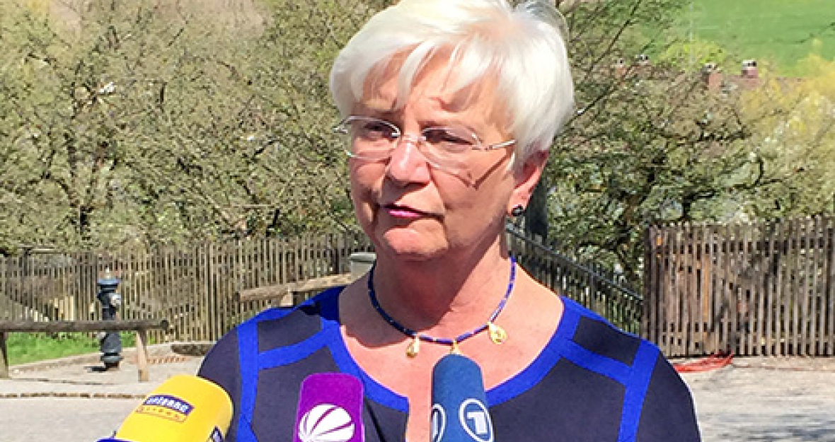 CSU-Landesgruppenchefin Gerda Hasselfeldt bei der Klausurtagung des Parteivorstands in Kloster Andechs.