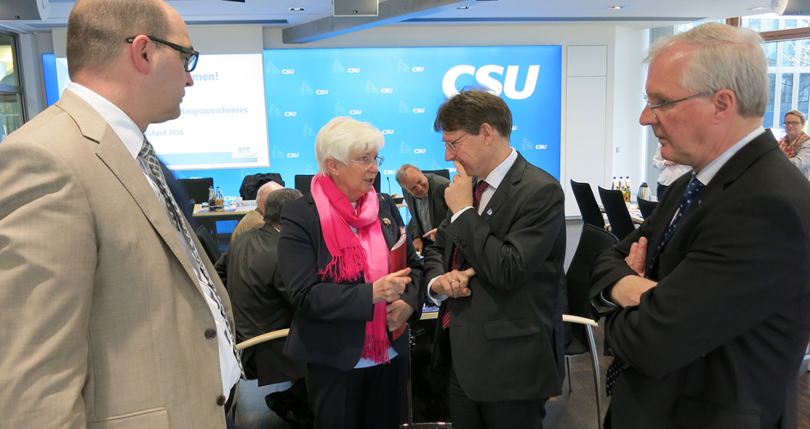 Hasselfeldt zu Gast bei der KPV Hasselfeldt im Gespräch bei der KPV in München