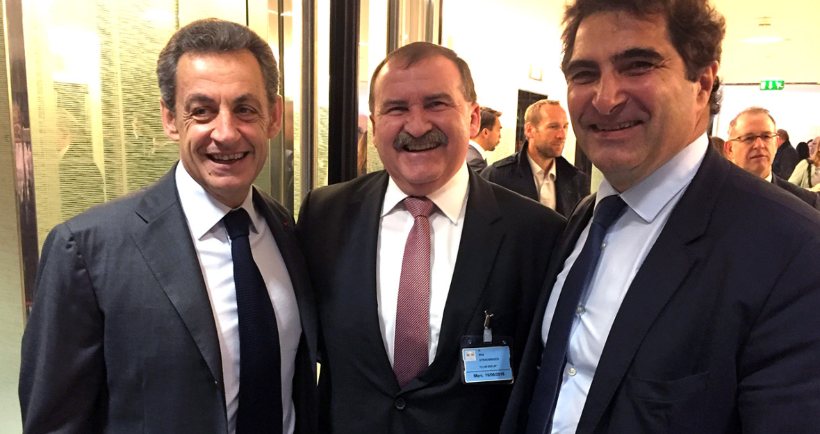 Nicolas Sarkozy, Max Straubinger und Christian Jacob Nicolas Sarkozy, Max Straubinger und Christian Jacob