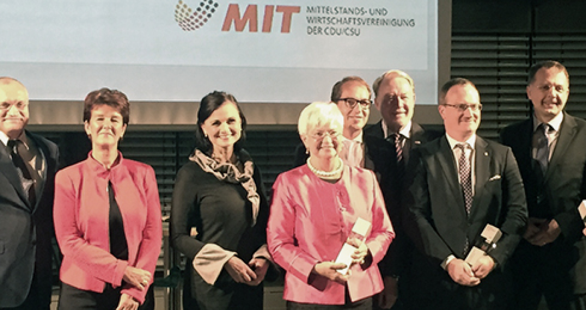 Gerda Hasselfeldt bei der Verleihung des Mittelstandspreises