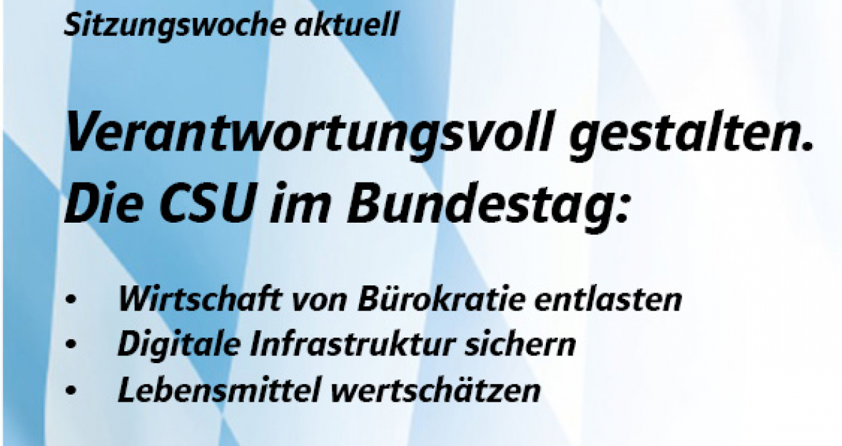 CSU-Landesgruppe: „Sitzungswoche aktuell“