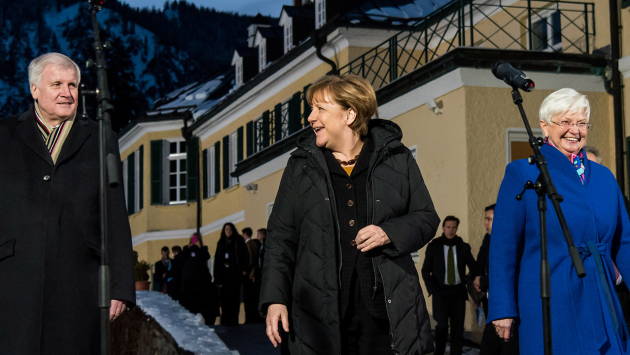 Merkel in Kreuth: Herausforderungen gemeinsam angehen