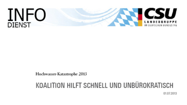 Hochwasser-Katastrophe 2013