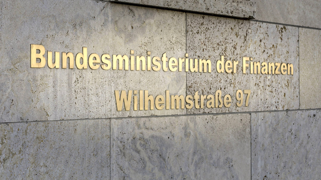 Schriftzug Bundesministerium der Finanzen