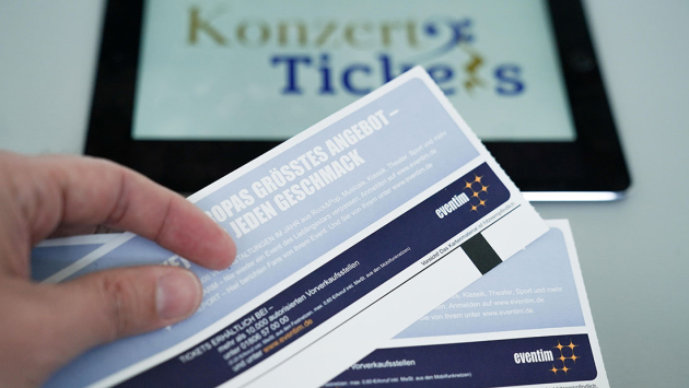 Symbolfoto Konzertkarte Symbolfoto Konzertkarte