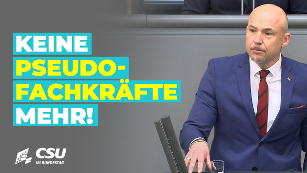 Alexander Hoffmann: Keine Pseudofachkräfte mehr!