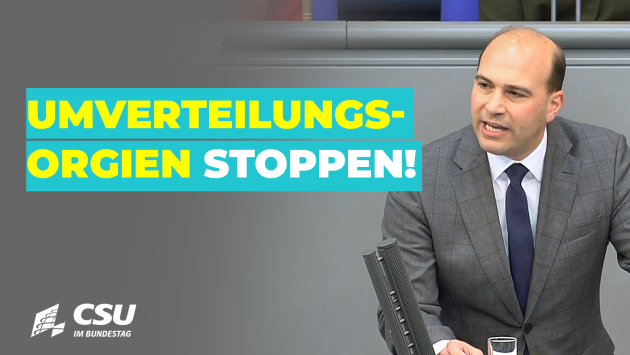 Florian Oßner im Plenum des Deutschen Bundestages