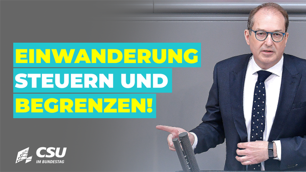 Alexander Dobrindt im Plenum des Deutschen Bundestages