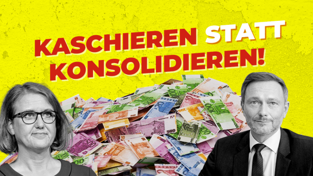 Sharepic Kaschieren statt Konsolidieren