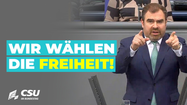 Florian Hahn im Plenum des Deutschen Bundestages