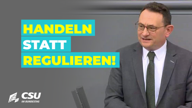 Ulrich Lange im Plenum des Deutschen Bundestages