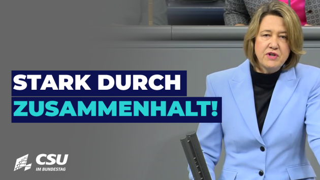 Anja Weisgerber am Rednerpult im Plenum des Deutschen Bundestages