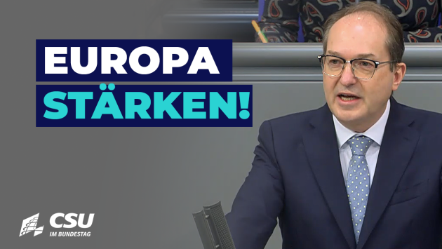 BM Alexander Dobrindt im Plenum des Deutschen Bundestages