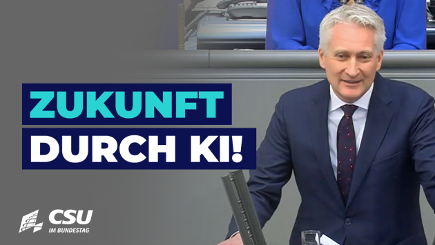 Hansjörg Durz am Rednerpult im Plenum des Deutschen Bundestages