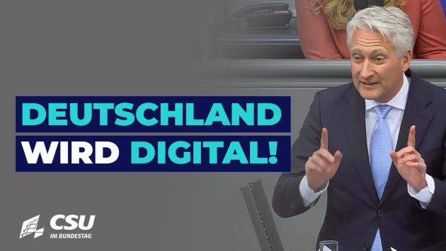Hansjörg Durz am Rednerpult im Plenum des Deutschen Bundestages