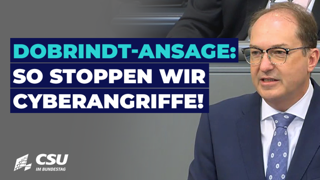 BM Alexander Dobrindt im Plenum des Deutschen Bundestages