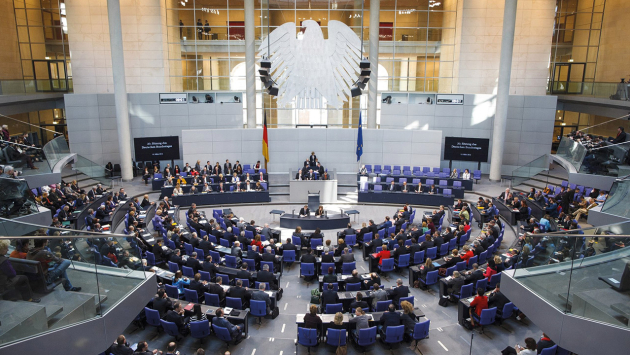 Plenarsaal im Deutschen Bundestag