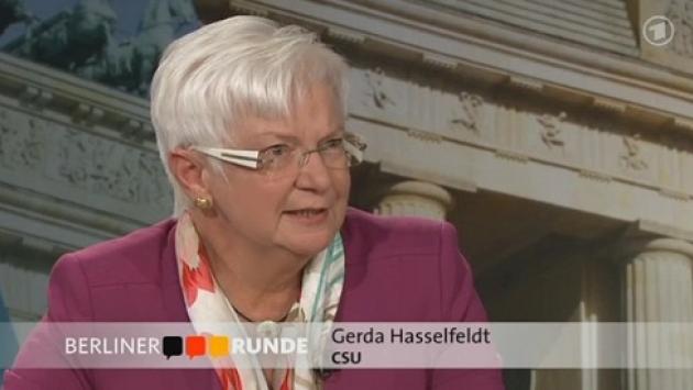 Gerda Hasselfeldt in der Berliner Runde von ARD/ZDF