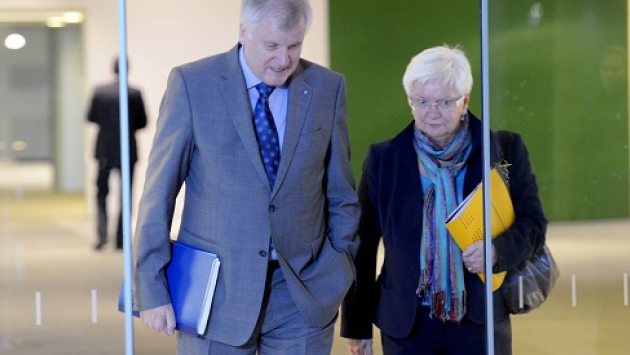 Gerda Hasselfeldt und Horst Seehofer nach dem Koalitionsausschuss